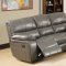 7734 Reclining Sofa in Grey Leatherette w/Options