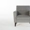 Theo Accent Chair & Ottoman in Gray Fabric by Bellona