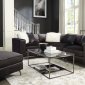 Schwartzman Sectional Sofa 551391 in Charcoal Velvet by Coaster