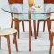 Clear Glass Top Modern Dinette w/Optional Chairs