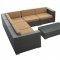 Corona Outdoor Patio Sectional 7Pc Set Choice of Color by Modway