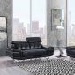 U8740 Sofa in Pearl Bonded Leather by Global w/Options