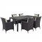 Convene Outdoor Patio Dining Set 7Pc EEI-2199 by Modway