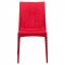 Weave Set of 4 Indoor/Outdoor Chairs MC19R in Red by LeisureMod