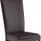 D6605DC-BR Dining Chair Set of 4 in Brown PU by Global