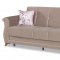 Zigana Sofa Bed in Brown Fabric by Casamode w/Options