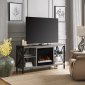 Ramona Electric Fireplace Media Console by Dimplex w/Crystals