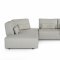 Enjoy Sectional Sofa in Gray White Full Leather by VIG