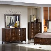 2125W Abramo Bedroom by Homelegance in Dark Cherry w/Options