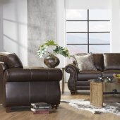 17400 Sofa in Ridgeline Brown by Serta Hughes w/Options