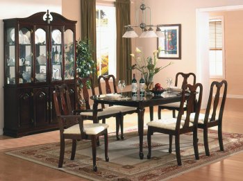 Rich Cherry Finish Classic 5Pc Dining Set w/Options [WDDS-973-40]