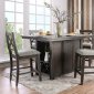 Faulkton Counter Ht. Dining Table CM3391PT in Dark Walnut w/Opt