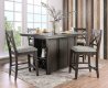 Faulkton Counter Ht. Dining Table CM3391PT in Dark Walnut w/Opt