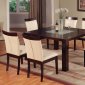 Espresso Finish Modern 5 Pc Dining Set w/Optional Side Chairs