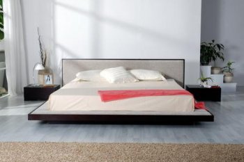 Wenge Finish Modern Bedroom Set w/Platform Bed [VGBS-Comfy]