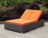 Dixie CM-OC2122 Outdoor Patio Chaise in Orange & Light Brown