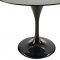 Lippa 40" Marble Table in Black by Modway