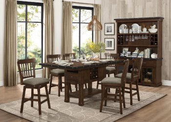 Schleiger Counter Ht Dining Table 5400-36XL in Burnished Brown [HEDS-5400-36XL-Schleiger]