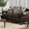 Midleton Sofa SM7406 in Brown Leatherette & Chenille w/Options