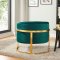 Carter Accent Chair 515 in Green Velvet by Meridian