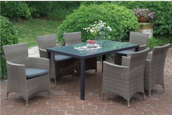 213 Outdoor Patio 7Pc Table Set by Poundex w/Options [PXOUT-213]