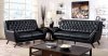 Leia Sofa CM6035BK in Black Bonded Leather Match w/Options