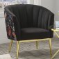 Colla Accent Chair 59817 in Black Velvet by Acme