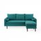 Revive Sectional Sofa in Teal Fabric by Modway