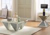 Noralie Coffee Table 84900 in Mirror & Faux Crystals by Acme