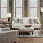 Parker Sofa SM8563 in Ivory Fabric w/Options