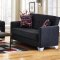 Donatella Sofa Bed in Black Fabric by Casamode w/Options