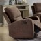 Livino Motion Sofa 55830 in Brown Fabric by Acme w/Options