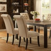 Marshall CM3564T Dining Table 7Pc Set in Oak w/Solid Wood Top