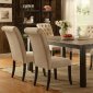 Marshall CM3564T Dining Table 7Pc Set in Oak w/Solid Wood Top