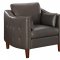 Braxten Sofa 506001 in Grey Leatherette by Coaster w/Options