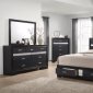 Miranda Bedroom Set 5Pc 206361 in Black by Coaster w/Options