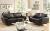 8523 Chaska Sofa in Black Bonded Leather Match by Homelegance