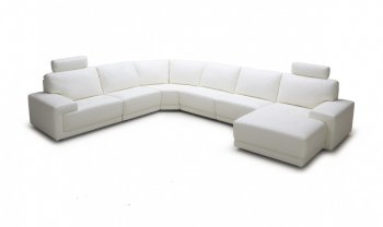 Cypress Sectional Sofa 1830 in White Eco-Leather by VIG [VGSS-1830 Cypress White]