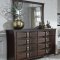 Monterey Bedroom Set 5Pc in Mahogany by Global w/Options