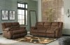 Tulen Motion Sofa & Loveseat Set 98605 in Chocolate by Ashley