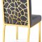 Opal Dining Chair 737 Set of 2 in Grey Velvet Fabric by Meridian