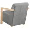 Diego Accent Chair Set of 2 902269 in Gray Fabric by Coaster