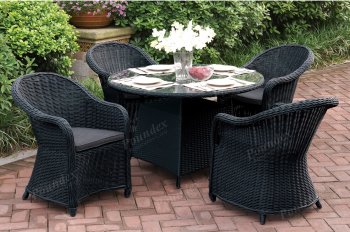 226 Outdoor Patio 5Pc Table Set by Poundex w/Options [PXOUT-226]