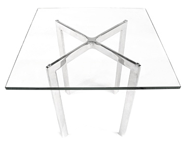 Barcelona End Table Set of 2 w/Clear Glass Top